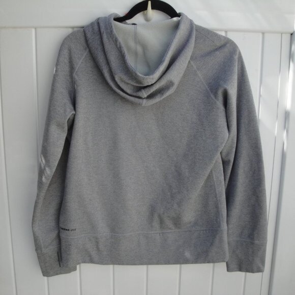 NIKE Women's Sweatshirt Med Cubs October Baseball Gray Hoodie - Picture 4 of 4